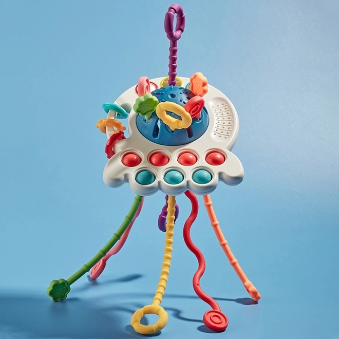 Woopie Multifunctional Montessori Baby Sensory Toy Teether