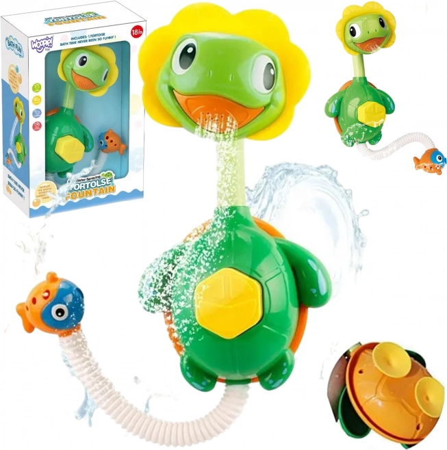 WOOPIE badspeeltje schildpadje – mini-douche en fontein