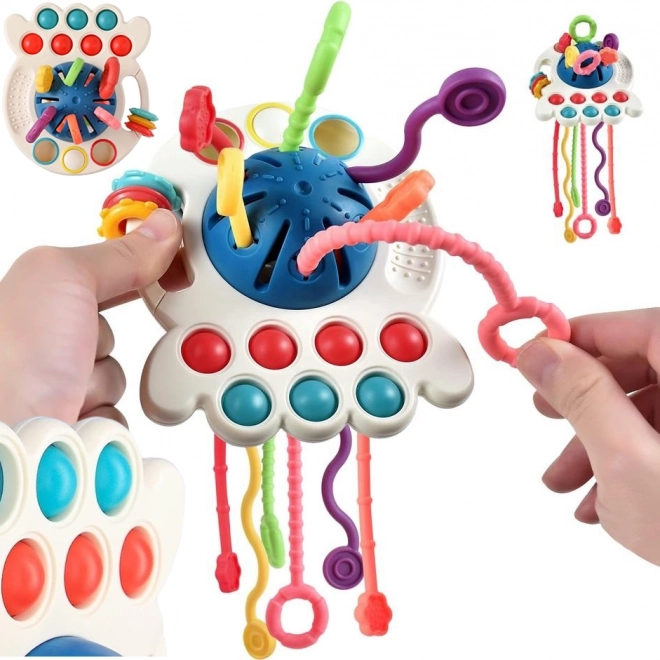 Woopie Multifunctional Montessori Baby Sensory Toy Teether