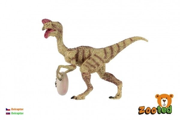 Oviraptor met ei zooted plastic 12cm in zak