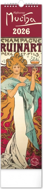 Calendrier mural Alfons Mucha 2026