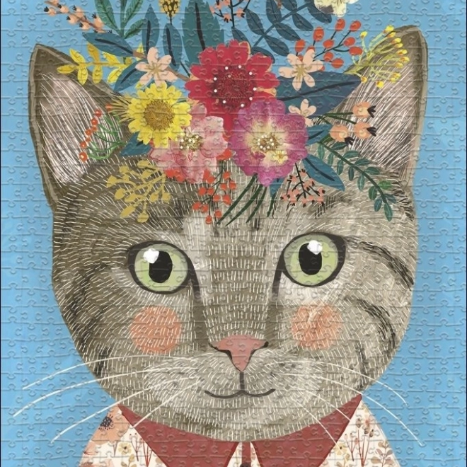 Puzzle HEYE Floral Friends: Beautiful Kitten 1000 Pieces