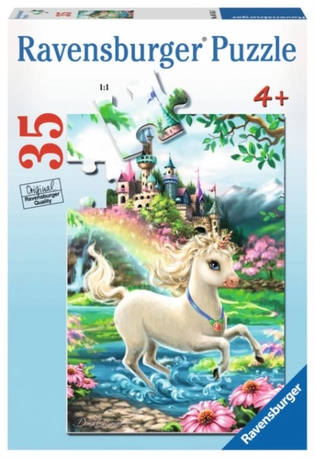 Puzzel kasteel eenhoorn RAVENSBURGER 35 stukken