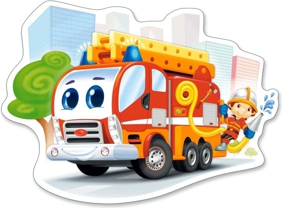 Maxi-puzzel 12 stukjes – brandweerauto