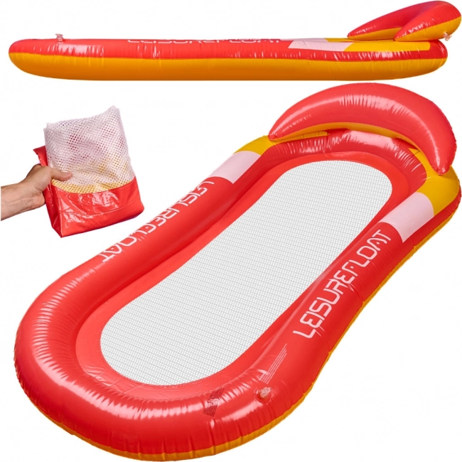 Inflatable Beach Mattress Red
