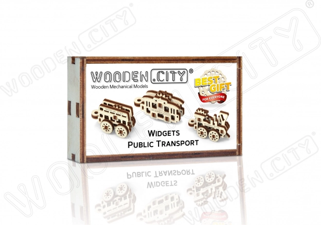 3D Puzzle Verkehrsmittel - Wooden City Mini-Set