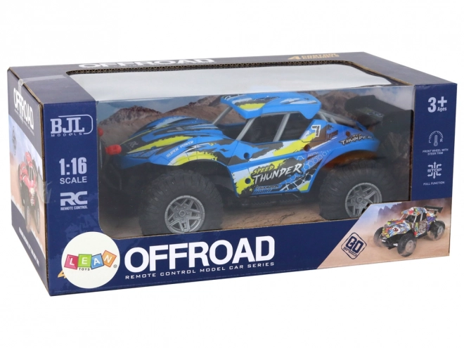 Op afstand bestuurbare terrein RC auto 1:16 Blauw