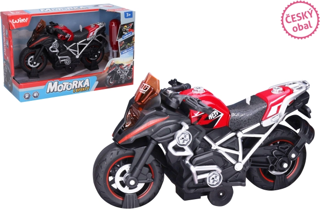 Red Screw Motorcycle with Effects