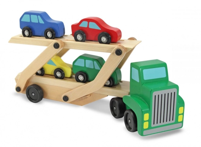 Vrachtwagen met aanhanger