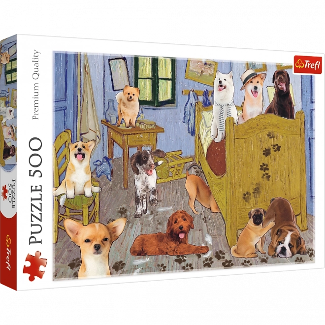 Puzzel 500 stukjes – Van Goghs kamer: Hondenrevolutie Trefl