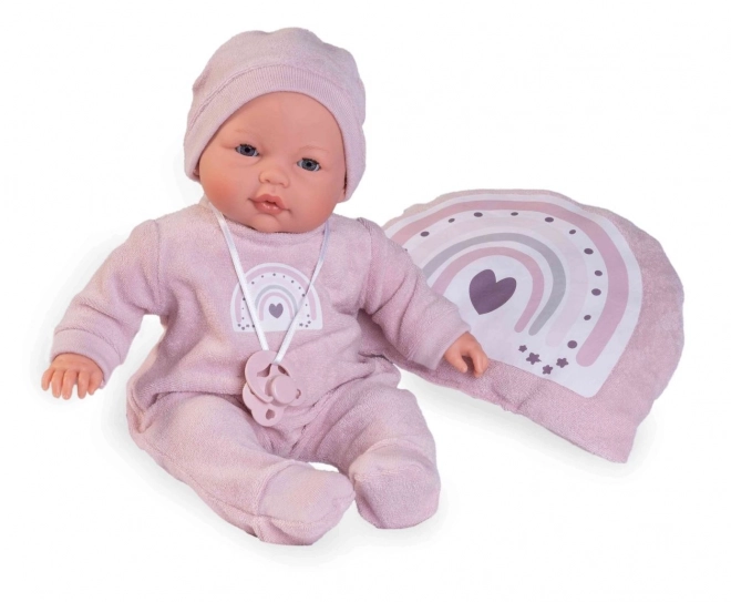 Antonio Juan Knipperende baby pop met geluiden en zacht lichaam