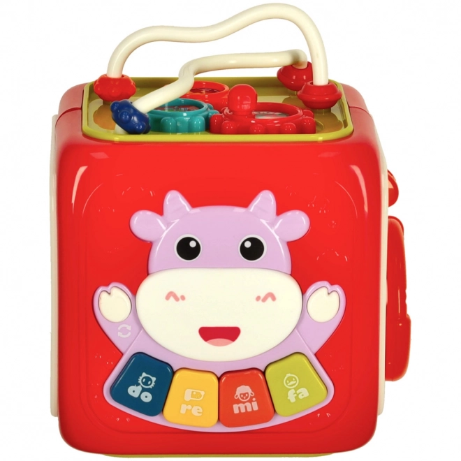 Cube éducatif interactif 6 en 1 Bibi-inn rose