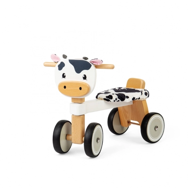 Lauflernwagen Holzkuh für Kinder