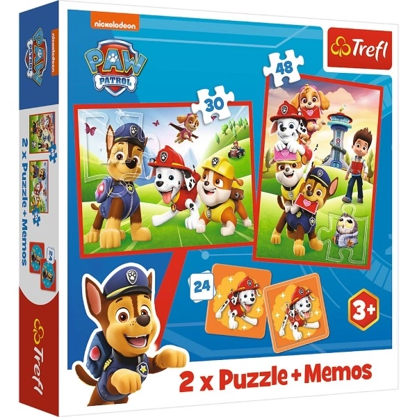 TREFL Ensemble 3 en 1 Pat' Patrouille en action (2x puzzle + memory)