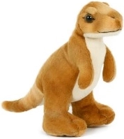 Brauner Plüschdinosaurier 20 cm