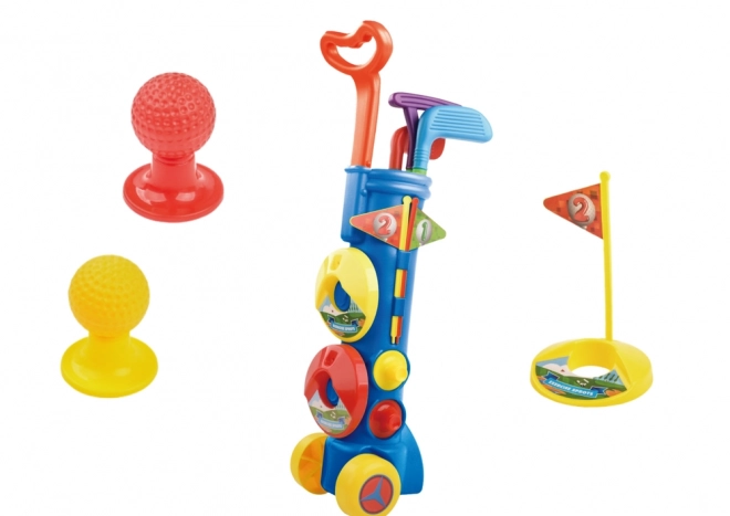 Grote minigolfset + golfkar