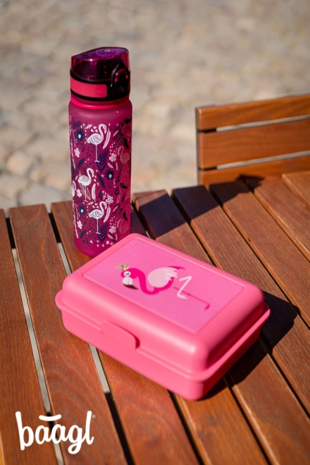 BAAGL Tritan fles voor drinken Flamingo