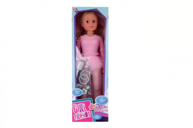 Lopende ballerina pop 80 cm