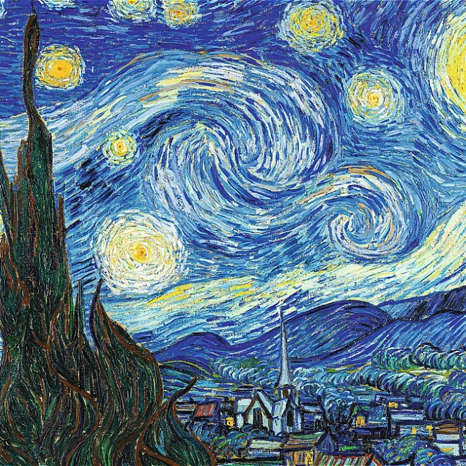 Puzzle with Frame Starry Night 500 pieces
