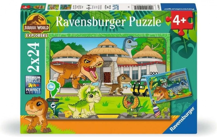 Puzzle JURASSIC WORLD 2x24 pieces RAVENSBURGER