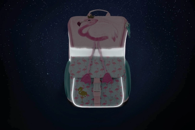 BAAGL SET 3 Zippy Flamingo: schooltas, etui, zak