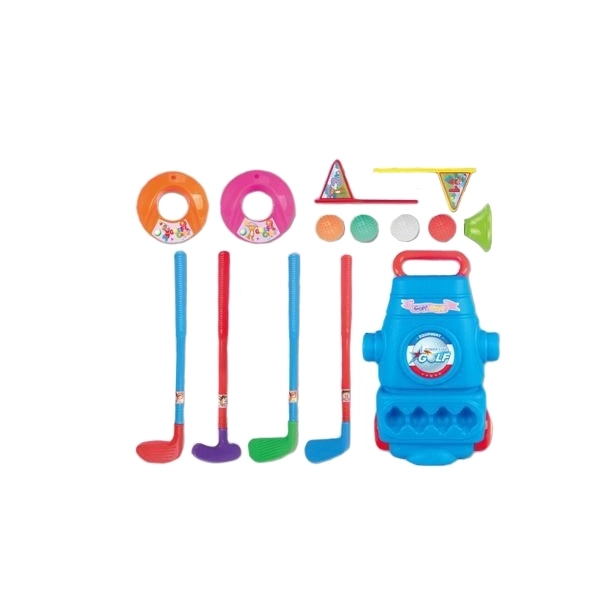Kinder golfset met kar op wieltjes Woopie