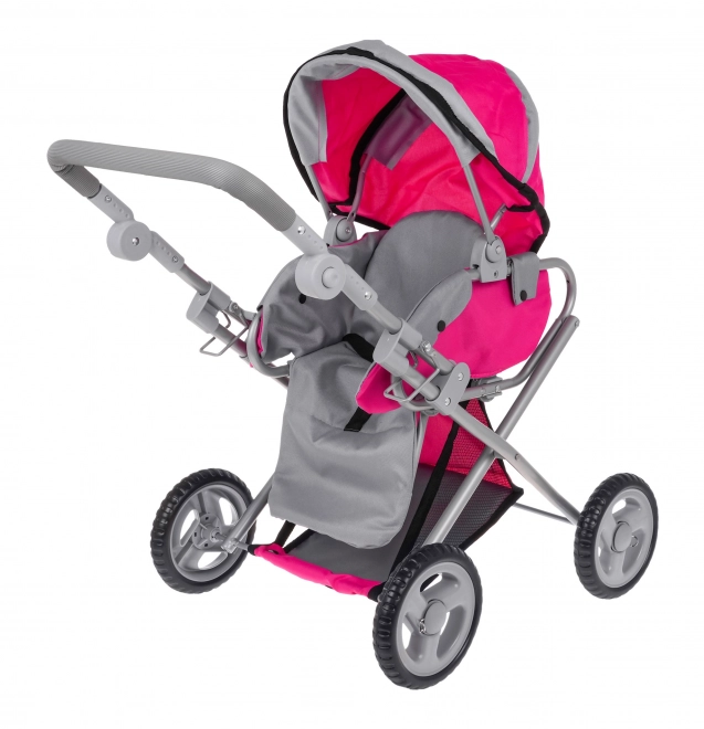 Roze kinderwagen 2 in 1