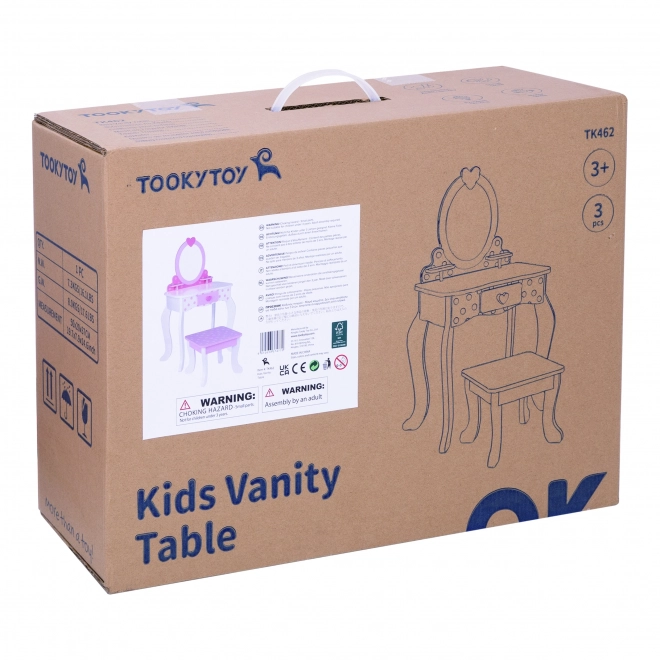 Houten kaptafel met krukje van Tooky Toy