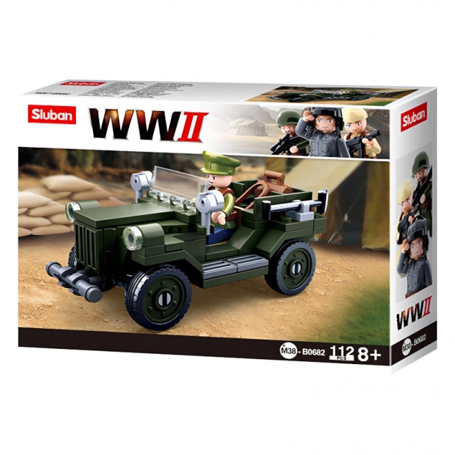 Baukasten Militärjeep Sluban GAZ 67