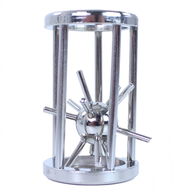 Puzzel egel in een metalen kooi