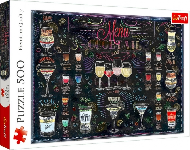 Puzzel 500 stukjes – cocktailmenu
