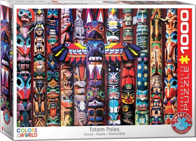 EUROGRAPHICS Puzzle Totems Indiens 1000 pièces
