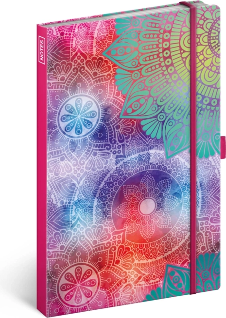 Gelijnd notitieboek mandala A5, 172 pagina’s, 100 g/m²
