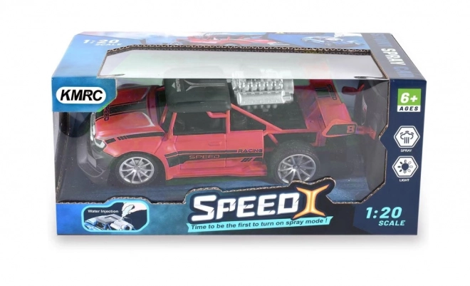 RC auto 1:20 met rookeffect rood
