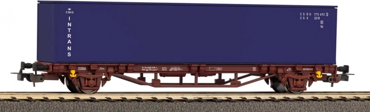 Piko containerwagen ČD met 40' container Intrans H0