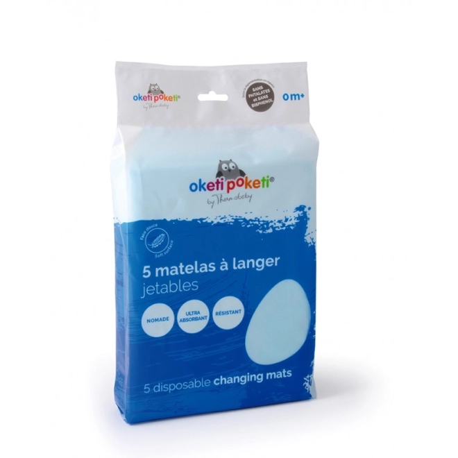 Wegwerpluiermat 5 stuks, Wit
