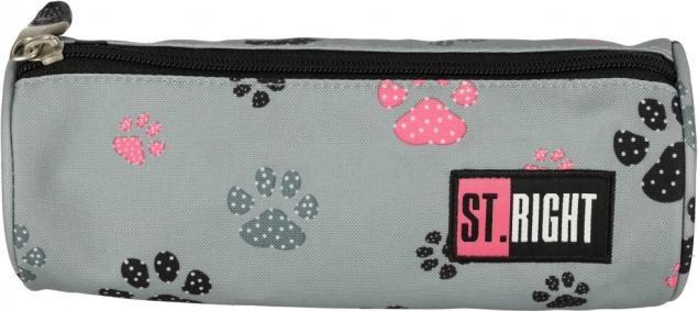 Trousse tube ST.RIGHT grise avec empreintes