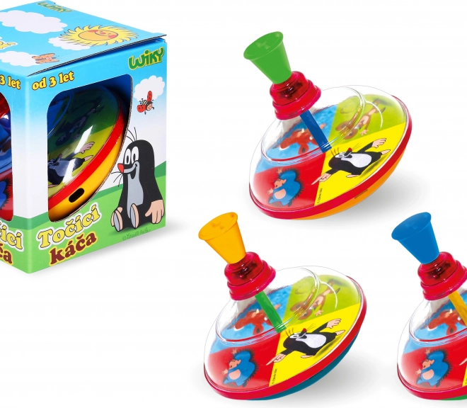 Large Spinning Top with Little Mole Design