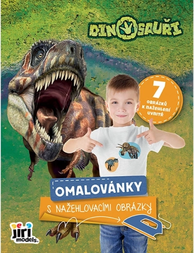 Kleurboek met opstrijkplaatjes dinosaurussen