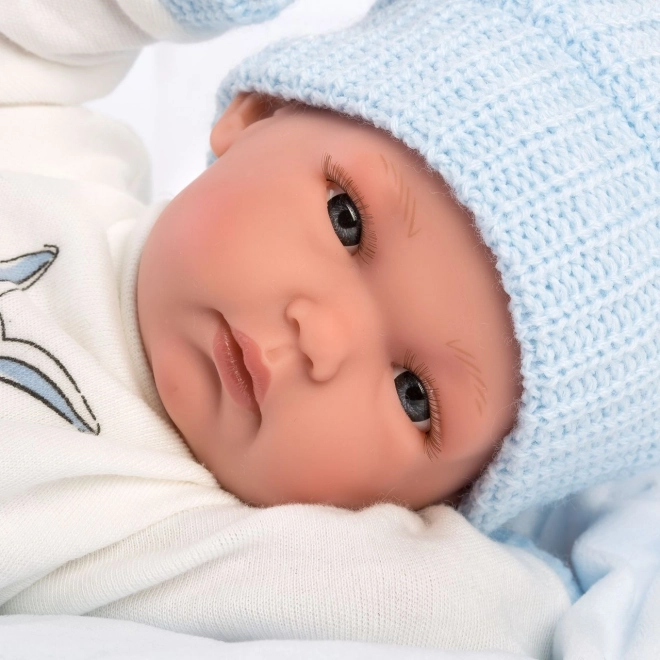 Llorens New Born jongetje op doek 35 cm