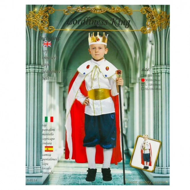 Carnavalskostuum koning maat M