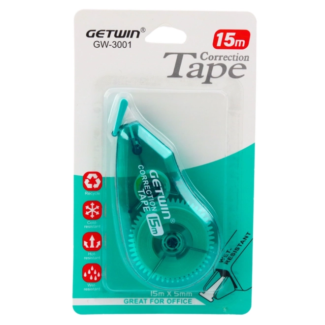 Correctiemuis op band 15m x 5mm groen