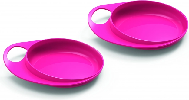 Borden met verhoogde rand Pastel Pink, 2 stuks