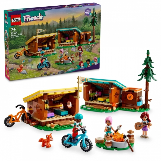 LEGO Friends 42624 Gezellige hutjes op het avonturenkamp