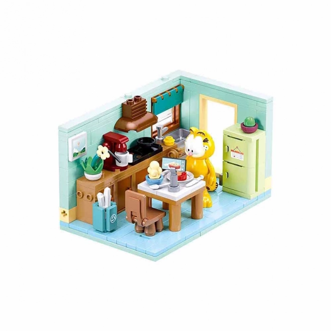 Sluban Garfield in de keuken