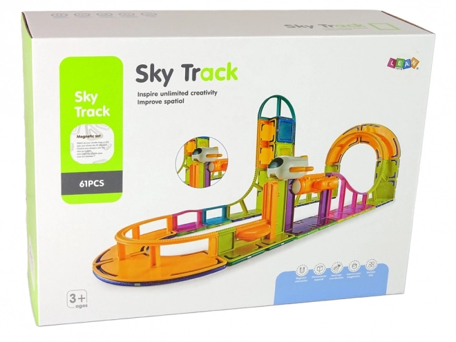 Bouwmagnetische blokken Sky Track 61 stuks