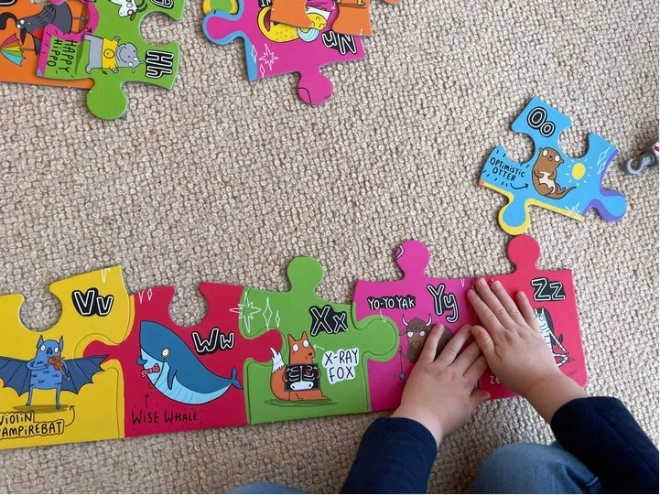 Gibsons grote vloerpuzzel onconventioneel alfabet voor kinderen