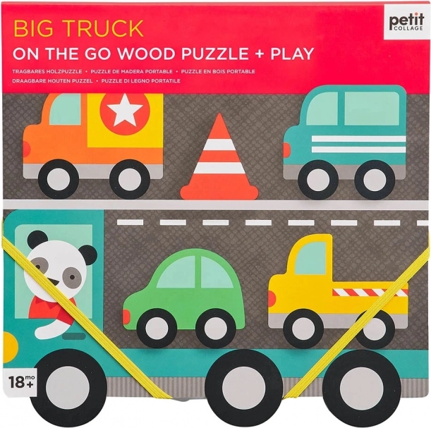 Petit Collage Puzzle en bois robustes Camion benne géant