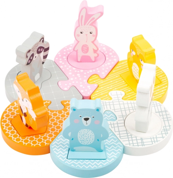 SMALL FOOT houten inlegpuzzel dieren
