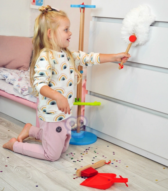 Houten schoonmaakset voor kinderen Tooky Toy